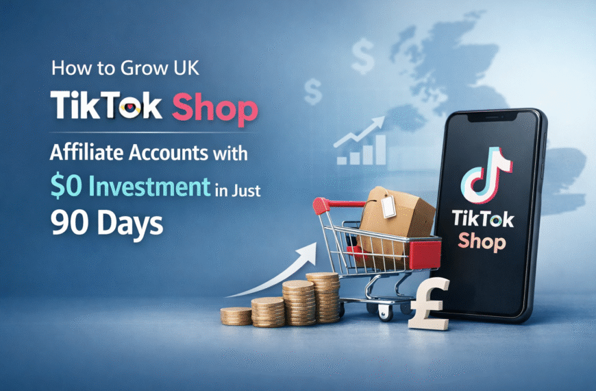 How to Grow UK TikTok Shop Affiliate Accounts with $0 Investment in Just 90 Days